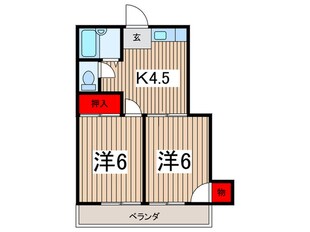 ハピネスＫｏｊｉｍａの物件間取画像